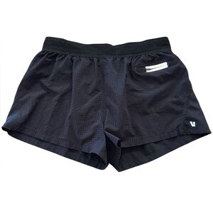 Vuori Black Athletic Shorts with White Trim